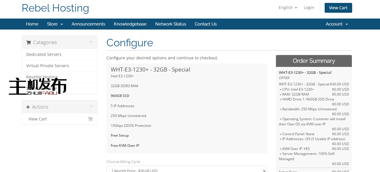 *** 美国西海岸专用服务器起价 25 美元/月 - E3 / E5 32GB RAM 30 美元/月 **