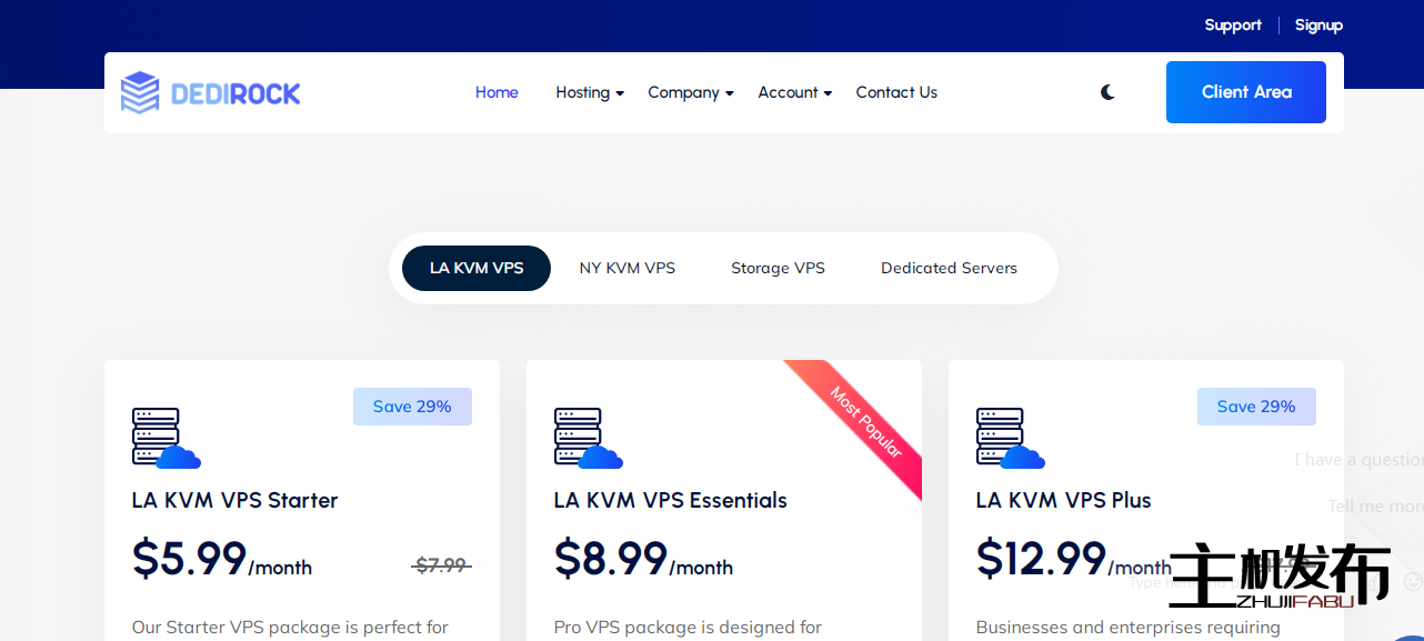 在 DediRock 的 Premier 专用服务器交易中享受 10% 折扣！！！