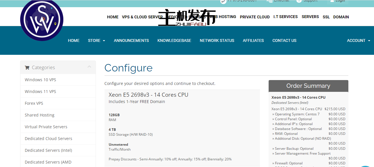 *OwnWebServers 促销 ★首月 55% 折扣专用服务器 ★Xeon E5 2620v3 ★快速设置