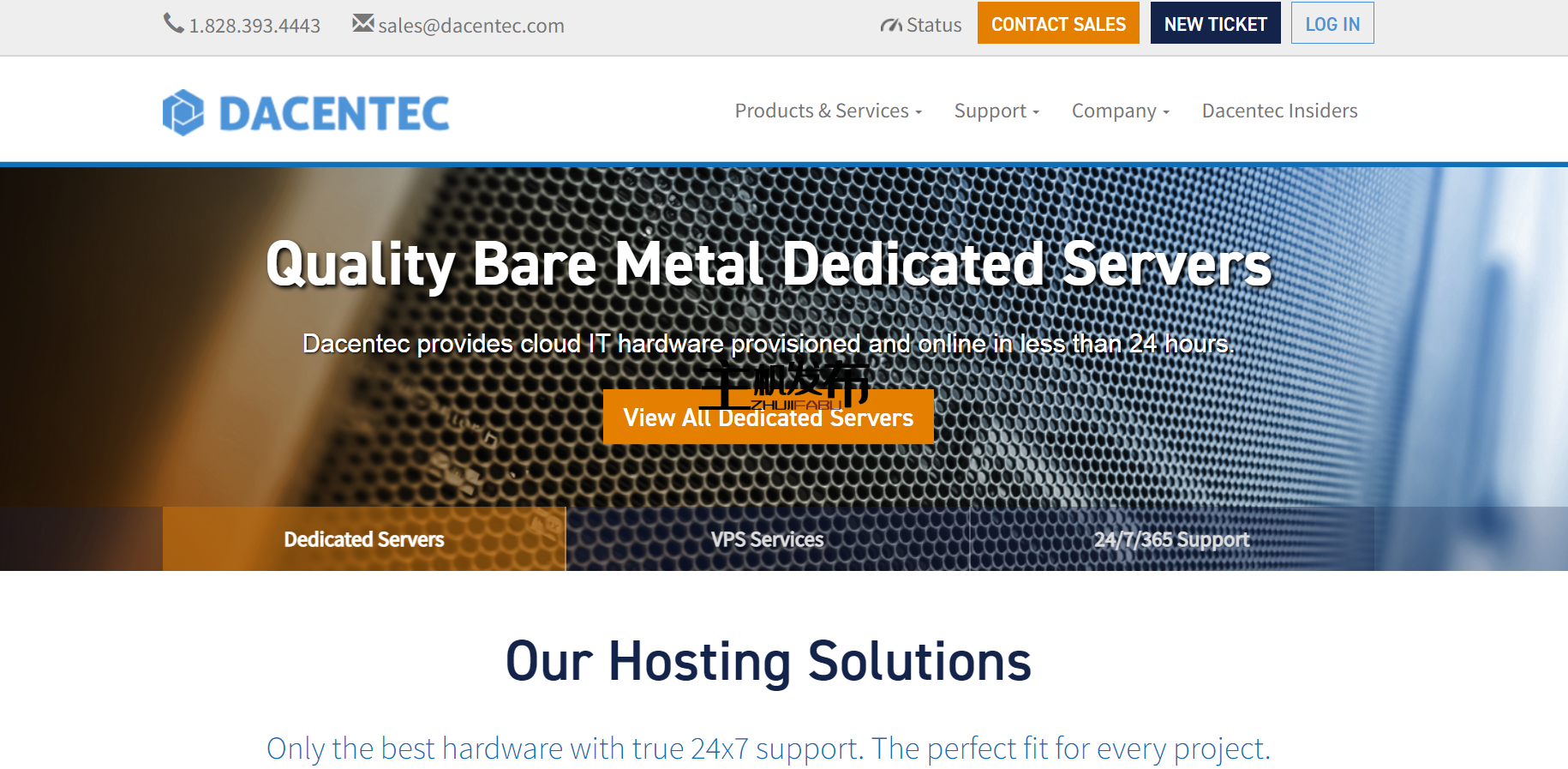 DACENTEC >>> 专用服务器 - E5 RTO 套餐 - 24/7/365 现场支持 - 99.99% SLA