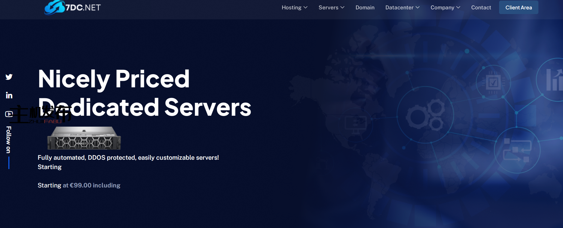 *7DC.NET - 欧盟位置 Nvme 专用服务器 10G 上行链路