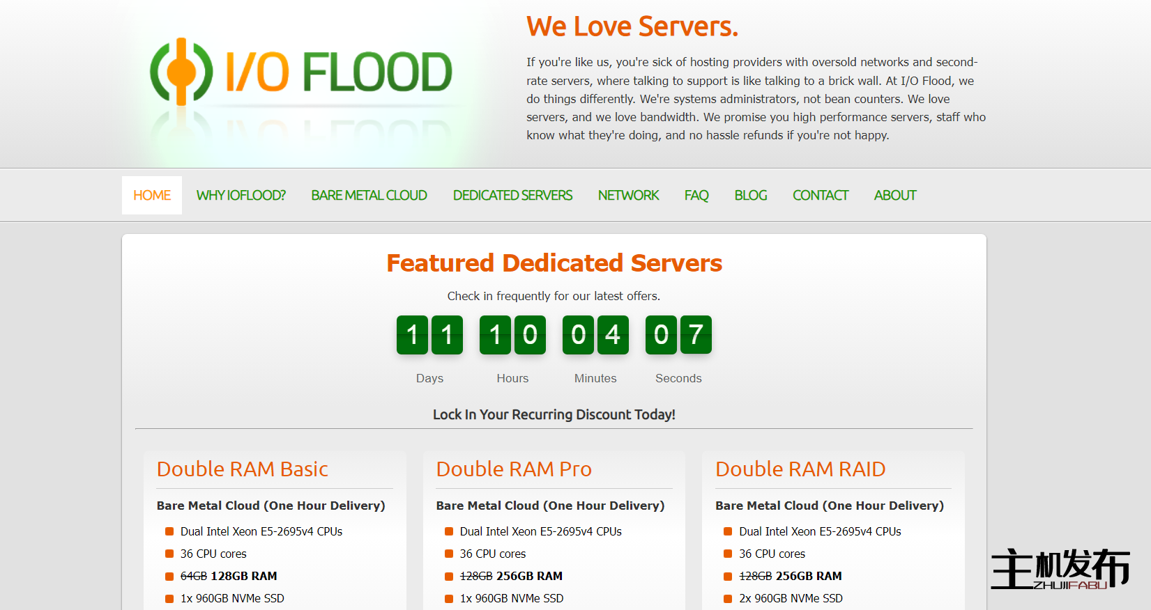 *IOFLOOD.com █ 黑色星期五 █ 双 E5-2695v4 + 升级 30% 折扣