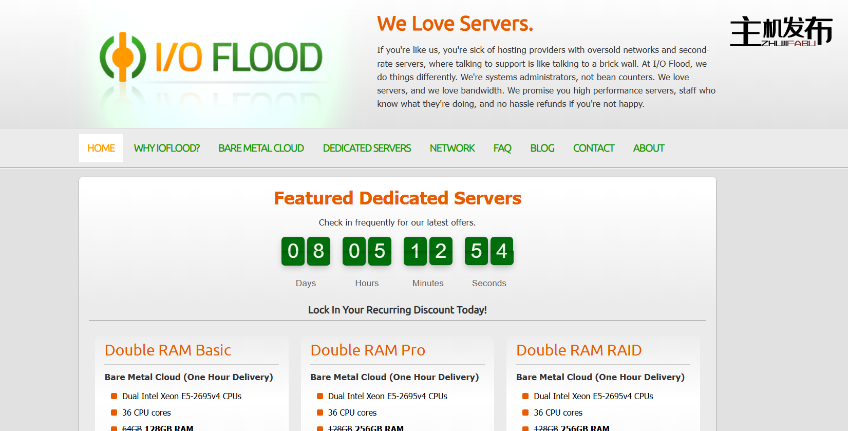 *IOFLOOD.com █ 黑色星期五 █ 双 E5-2695v4 + 升级 30% 折扣