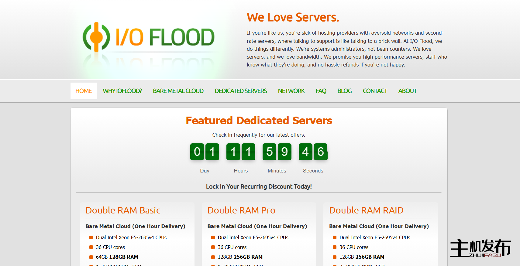 *IOFLOOD.com █ 黑色星期五 █ 双 E5-2695v4 + 升级 30% 折扣