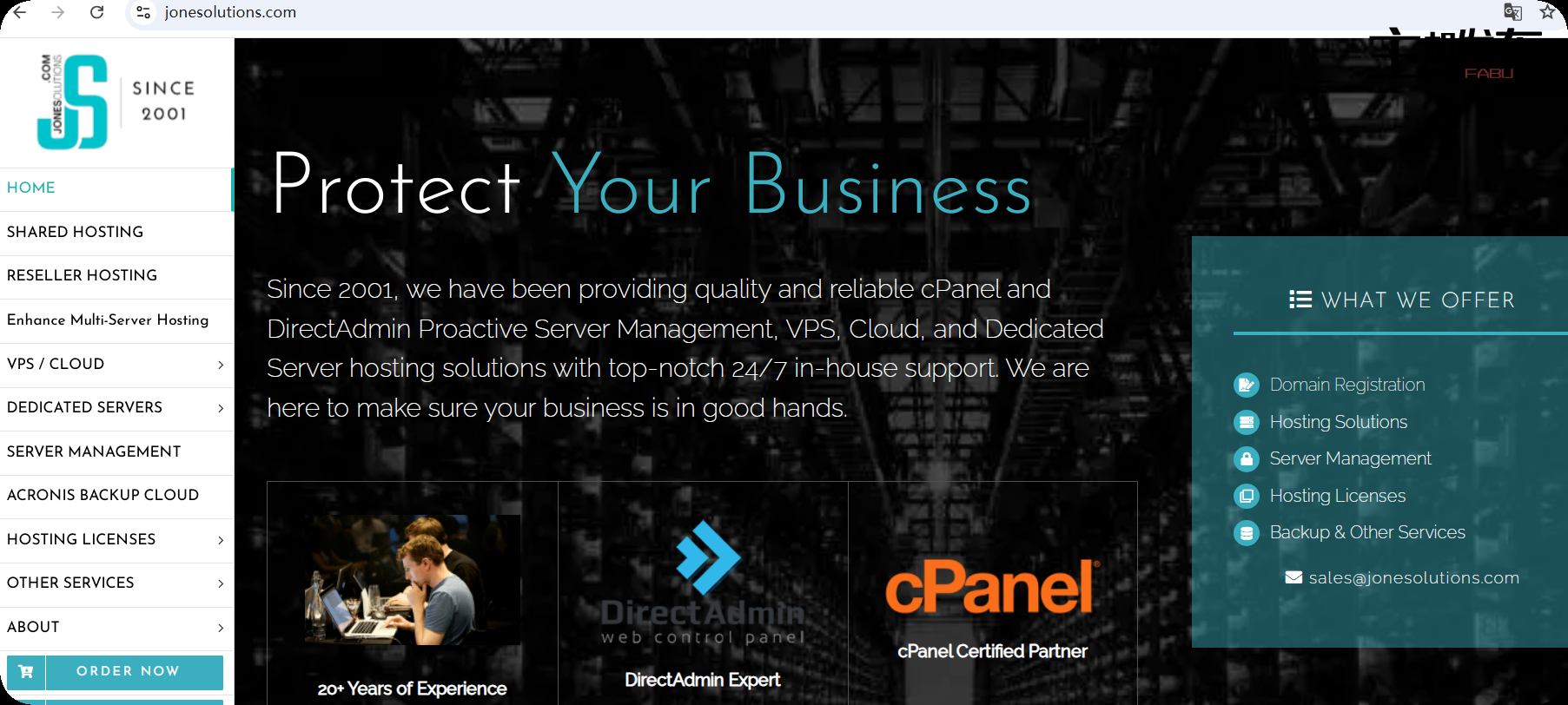 完全托管的 cPanel/DirectAdmin 服务器 - 亚洲|欧洲|美国