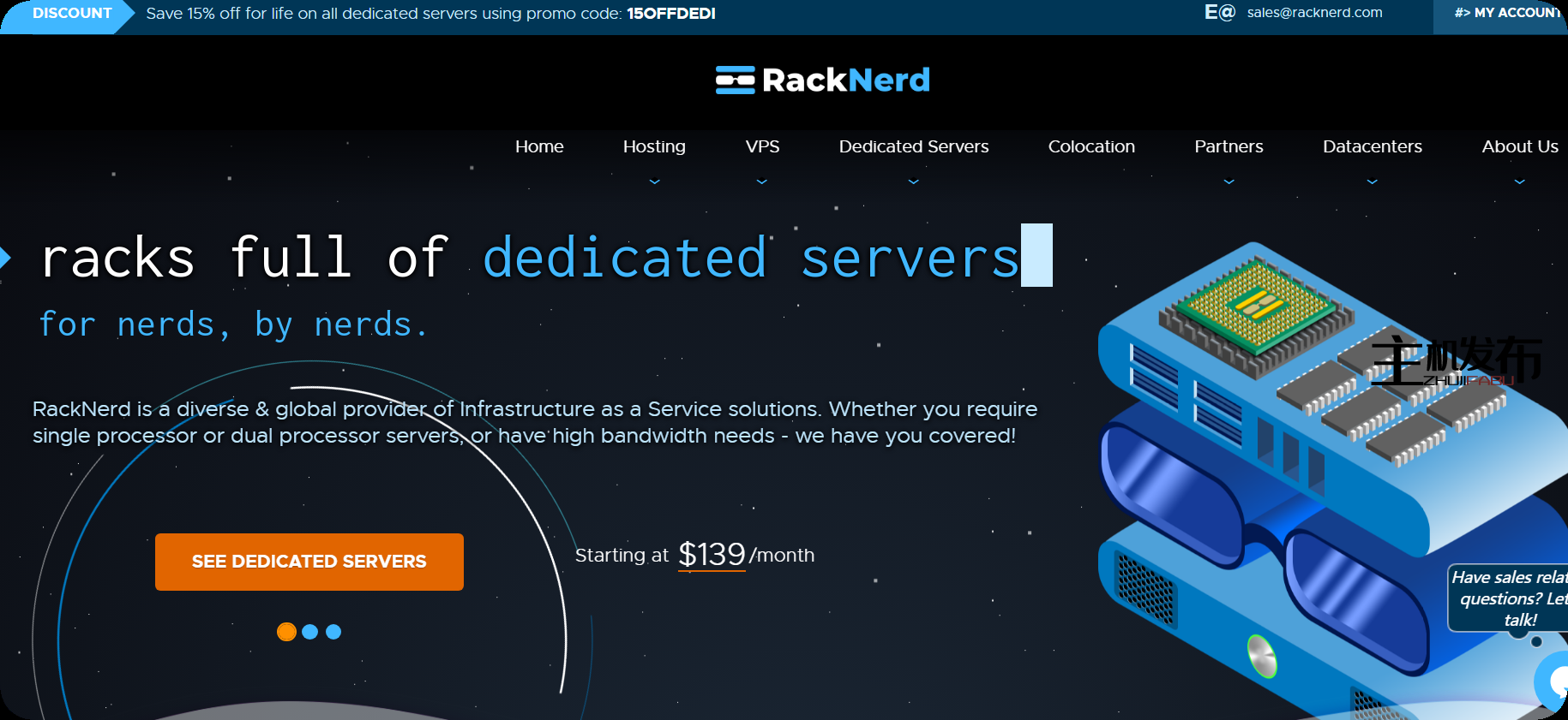 *RackNerd 的黑色星期五专用服务器！SSD、NVMe 和高存储专用服务器每月仅需 59 美元！！