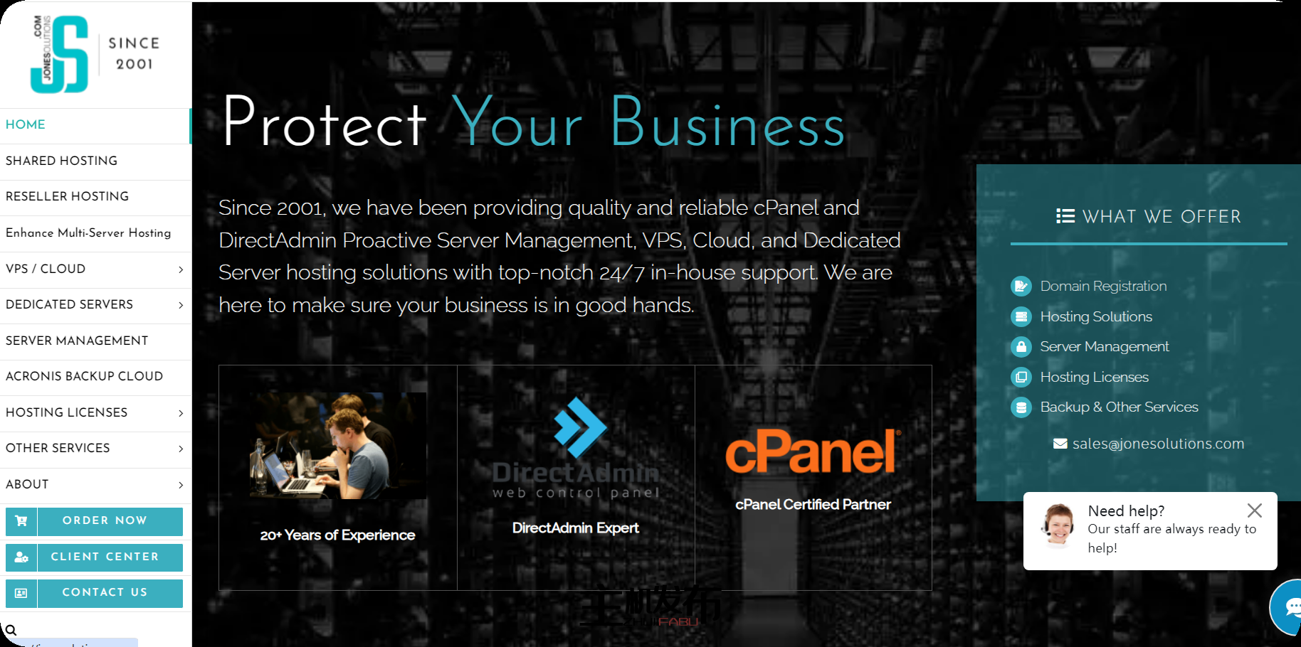 *完全托管的 cPanel/DirectAdmin 服务器 - 亚洲|欧洲|美国