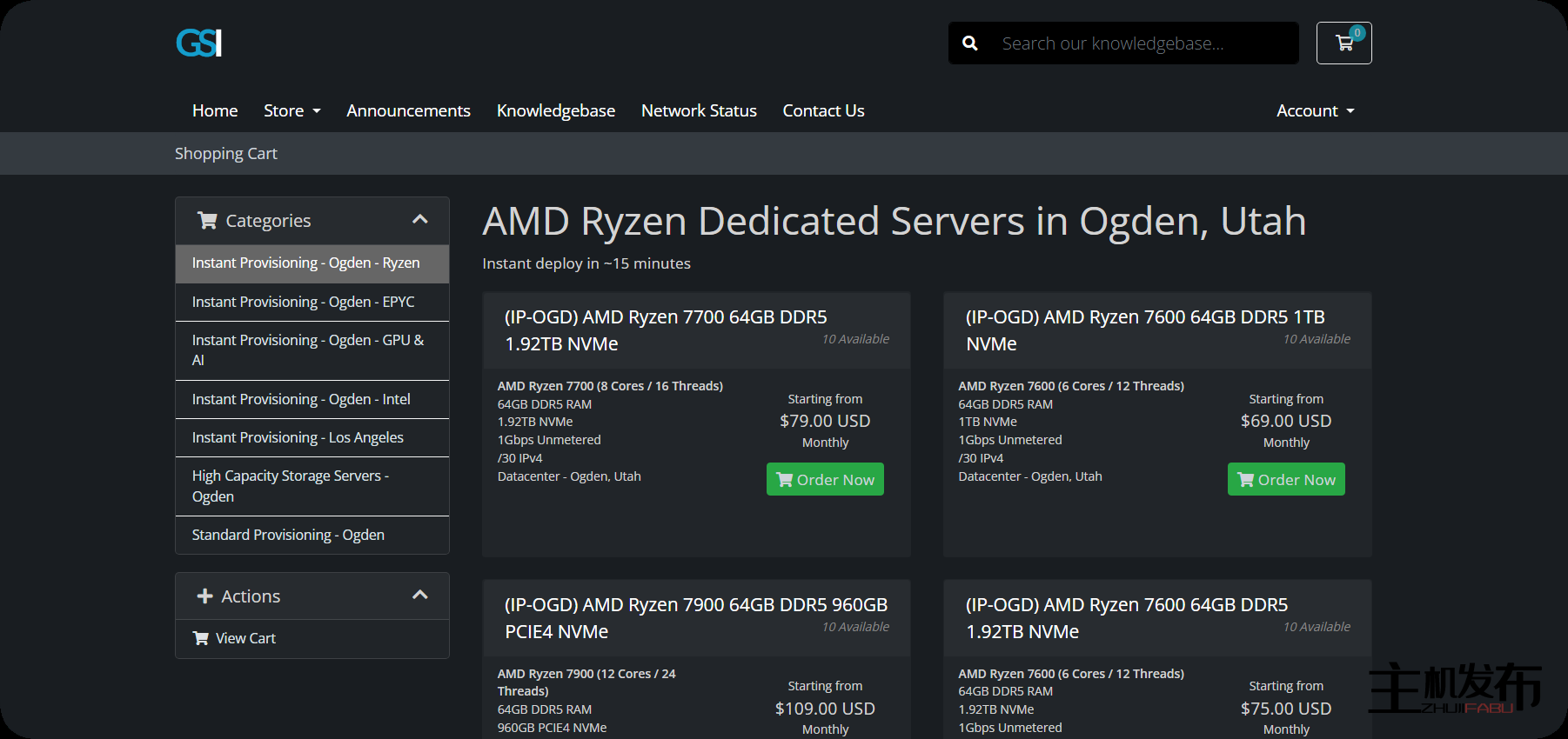 *GorillaServers 新年 - LA Ryzens 特价 - 512G RAM 4TB NVMe EPYC 199 美元 + RTX 4090、4060