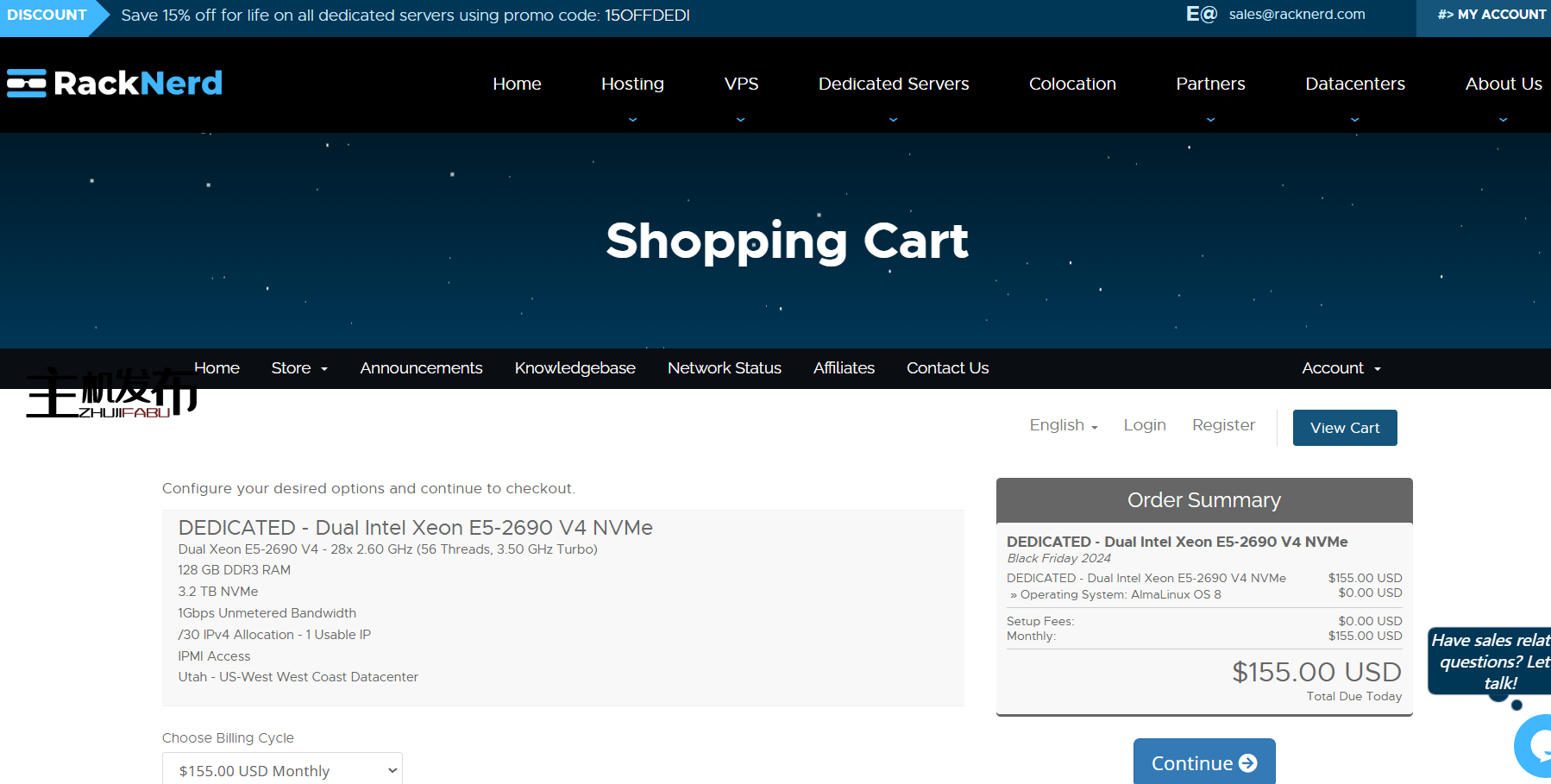热卖！RackNerd 的专用服务器促销！SSD， NVMe & HIGH STORGAGE DEDIS每月59美元起