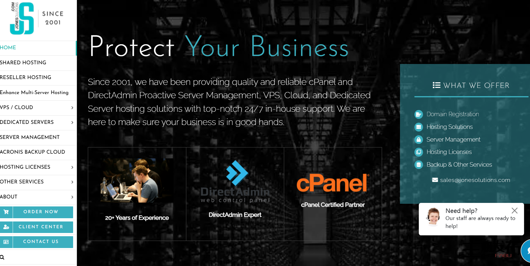 完全托管的 cPanel/DirectAdmin/Webuzo 服务器 - 亚洲|欧洲 |美国