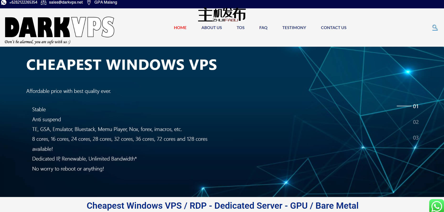 DARKVPS - 便宜的裸机 RDP - 4vCPU-128vCPU - 防挂起 - 可续订 - 43💥 美元起