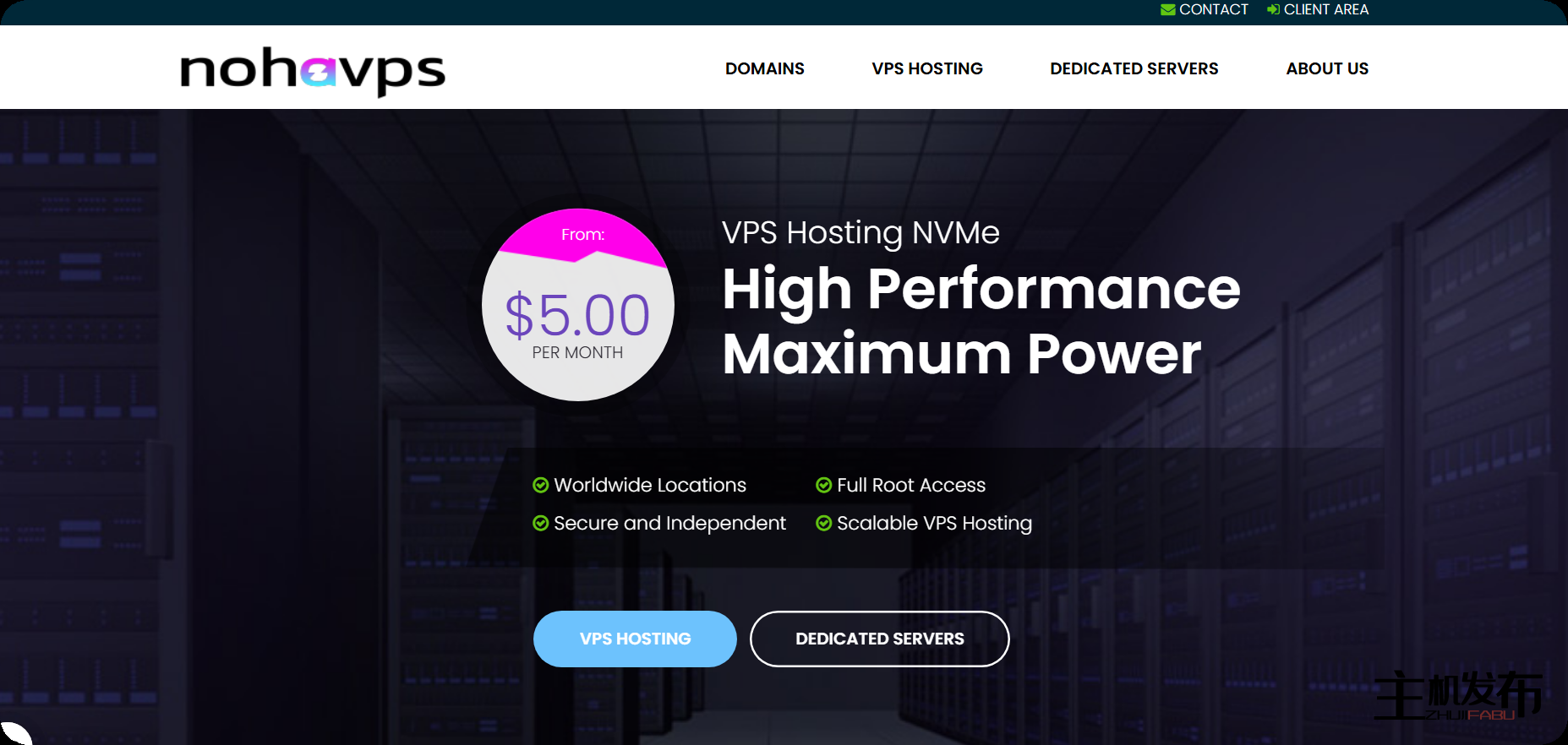 灯泡★ NOHAVPS ★ 专用服务器优惠 ★★ 1-10 GBPS / 从 35.00 $ /月 ★★