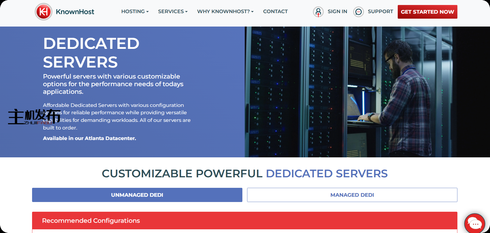 ★★ KnownHost 春季大扫除！裸机起价 19.60 美元/月！Managed 从 95.85★★ 美元起