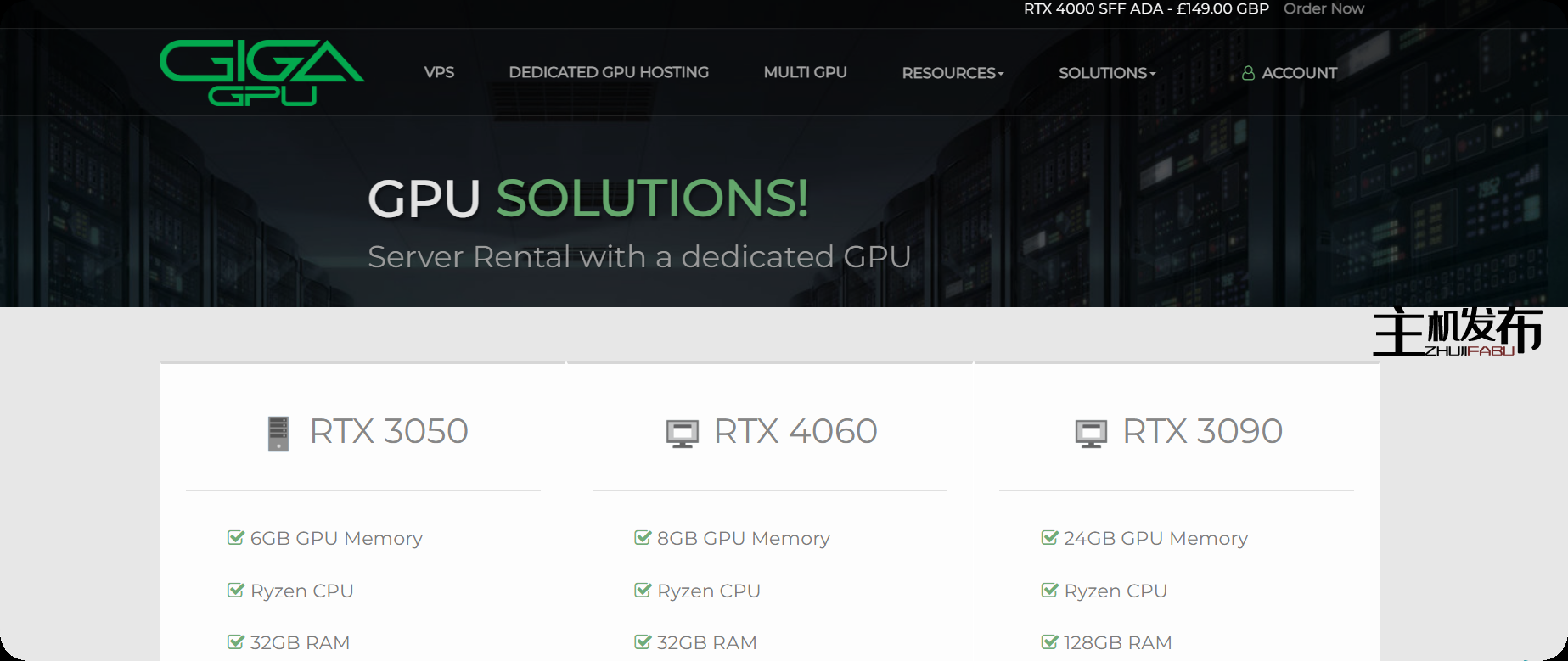 英伟达 GIGAGPU GPU RTX 1660 3050 4060 4000 3090 4090 5000