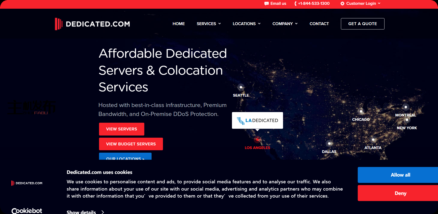 [DEDICATED.COM]英特尔至强双核 E5-2630v4 |128GB 内存 |2 个 2TB SSD |10 Gbps的