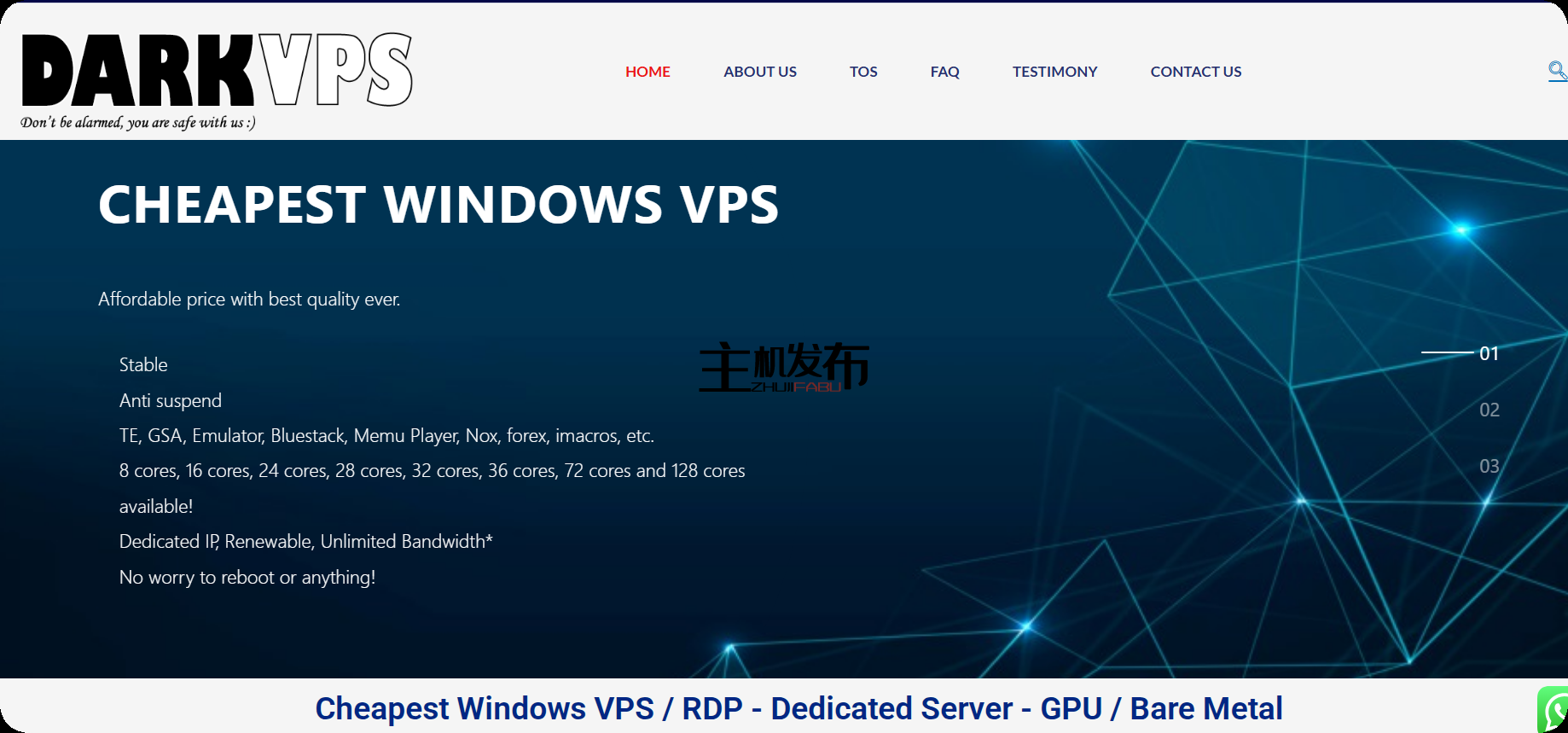 *💥DARKVPS - 便宜的裸机 RDP - 4vCPU-128vCPU - 防挂起 - 可续订 - 48💥 美元起