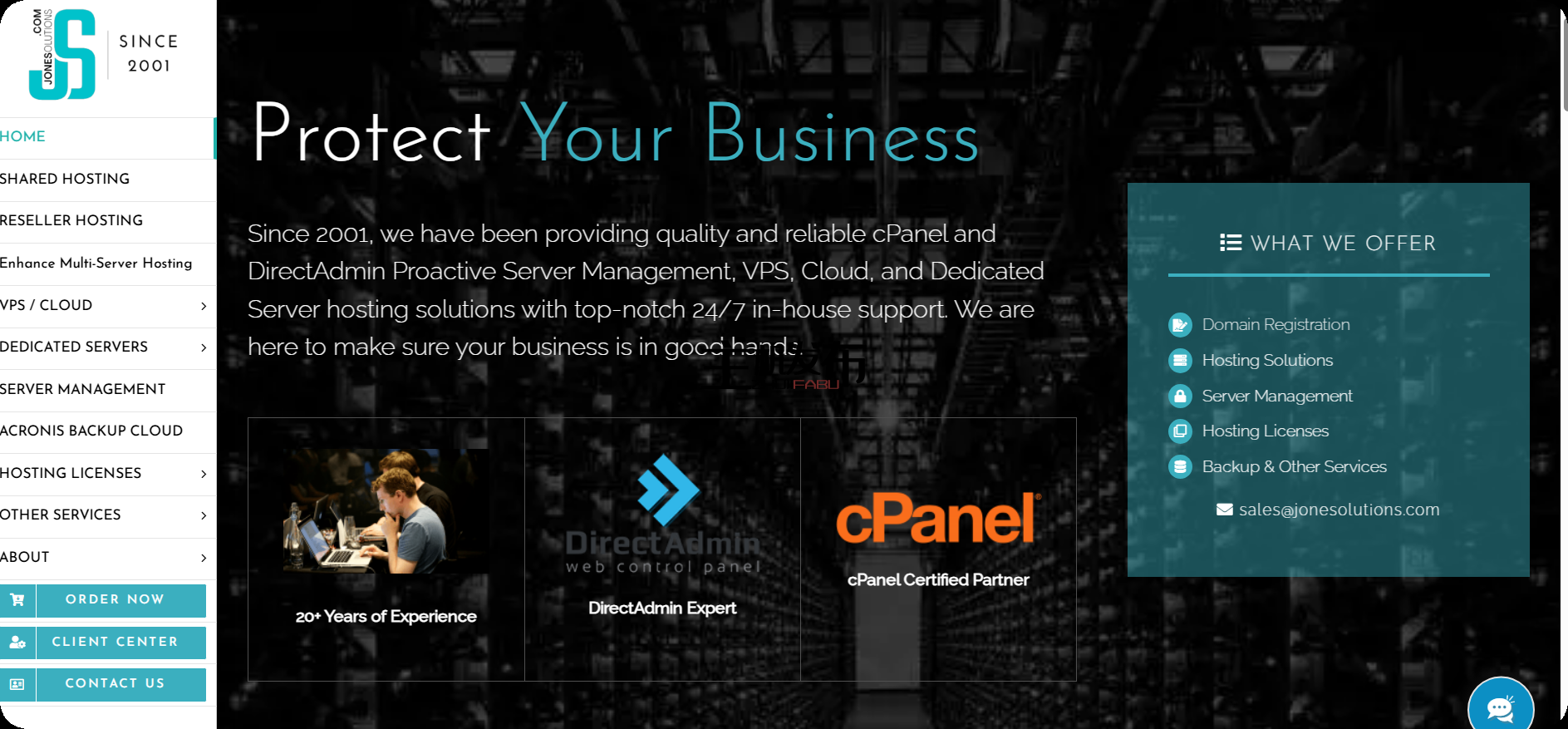 *完全托管的 cPanel/DirectAdmin/Webuzo 服务器 - 亚洲|欧洲 |美国