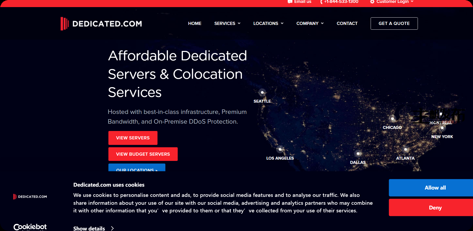 [DEDICATED.COM]英特尔至强双核 E5-2630v4 |128GB 内存 |2 个 2TB SSD |10 Gbps的