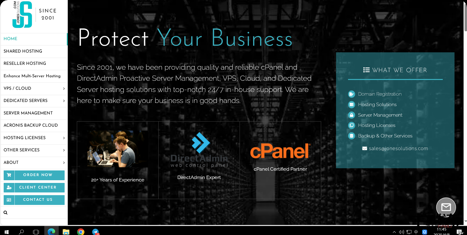 *完全托管的 cPanel/DirectAdmin/Webuzo 服务器 - 亚洲|欧洲 |美国