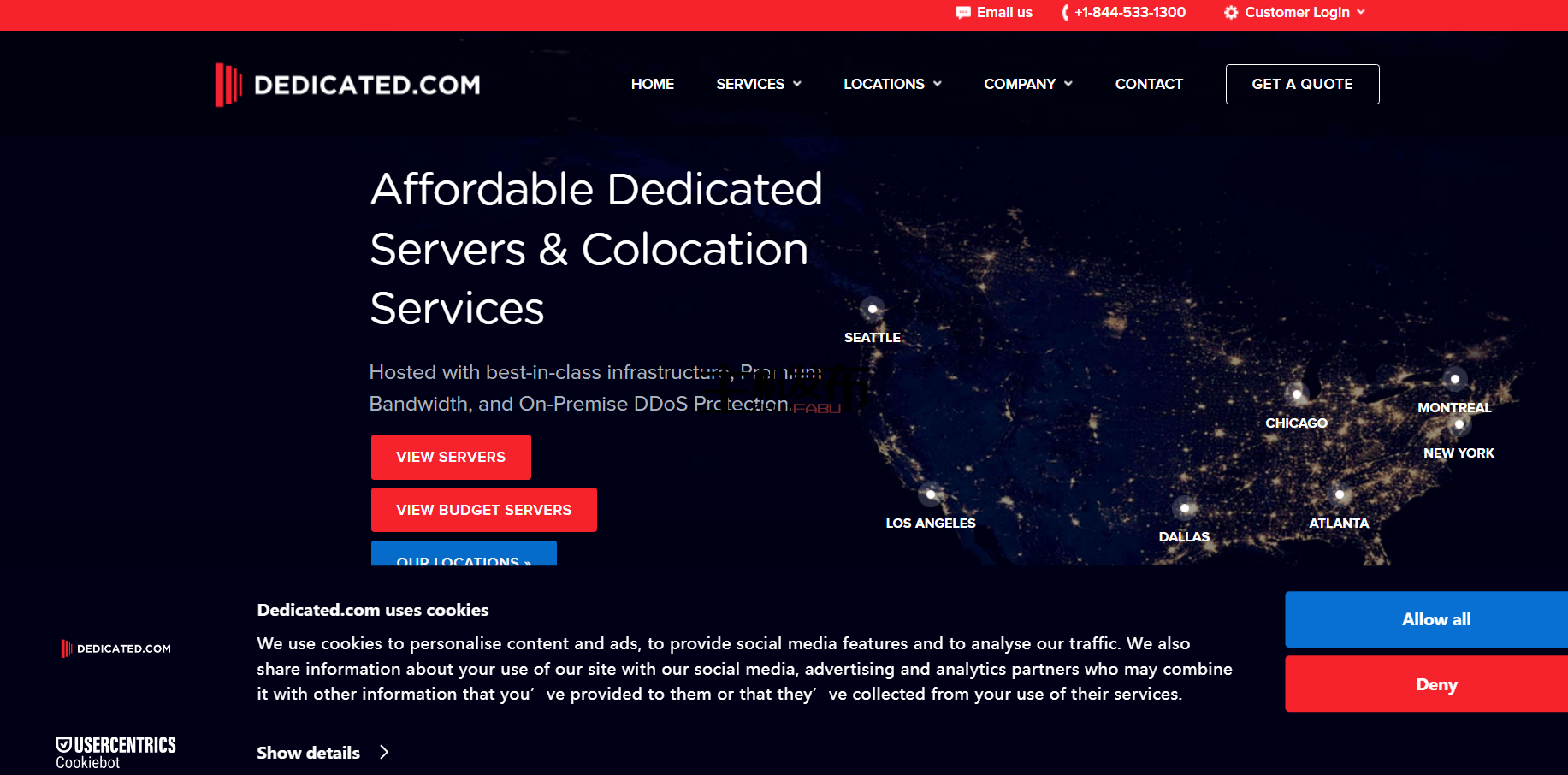 [DEDICATED.COM]英特尔至强双 E5-2630v4 |128GB 内存 |2 个 2TB SSD |10Gbps 端口