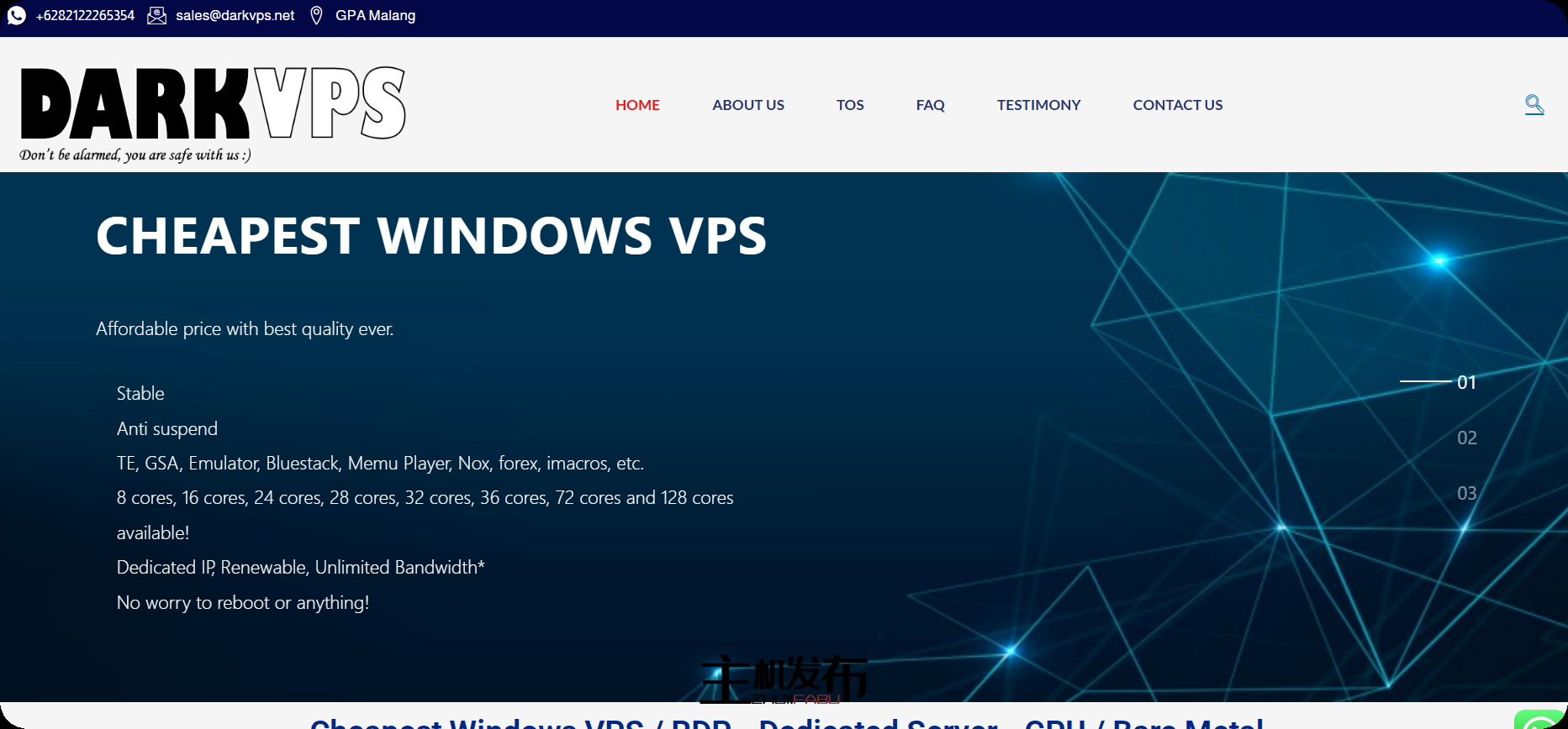 *💥DARKVPS - 便宜的裸机 RDP - 4vCPU-128vCPU - 防挂起 - 可续订 - 48💥 美元起