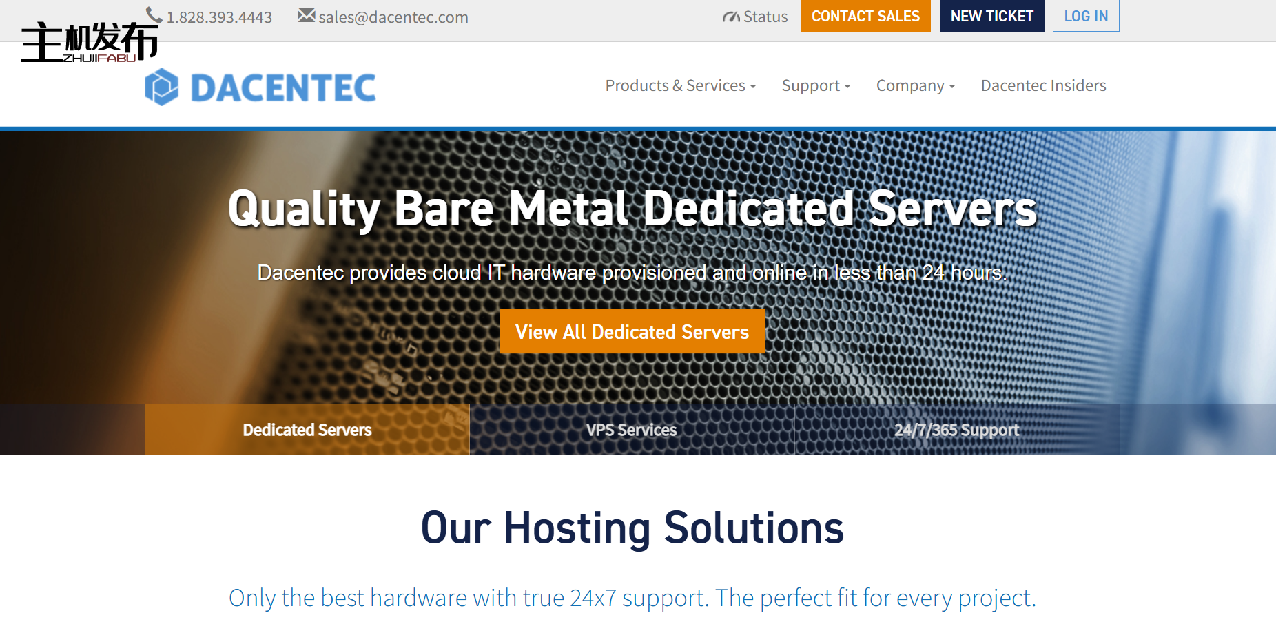 DACENTEC - TO 服务器起价 @40 美元/月 - 北卡罗来纳州位置 - 99.999% SLA