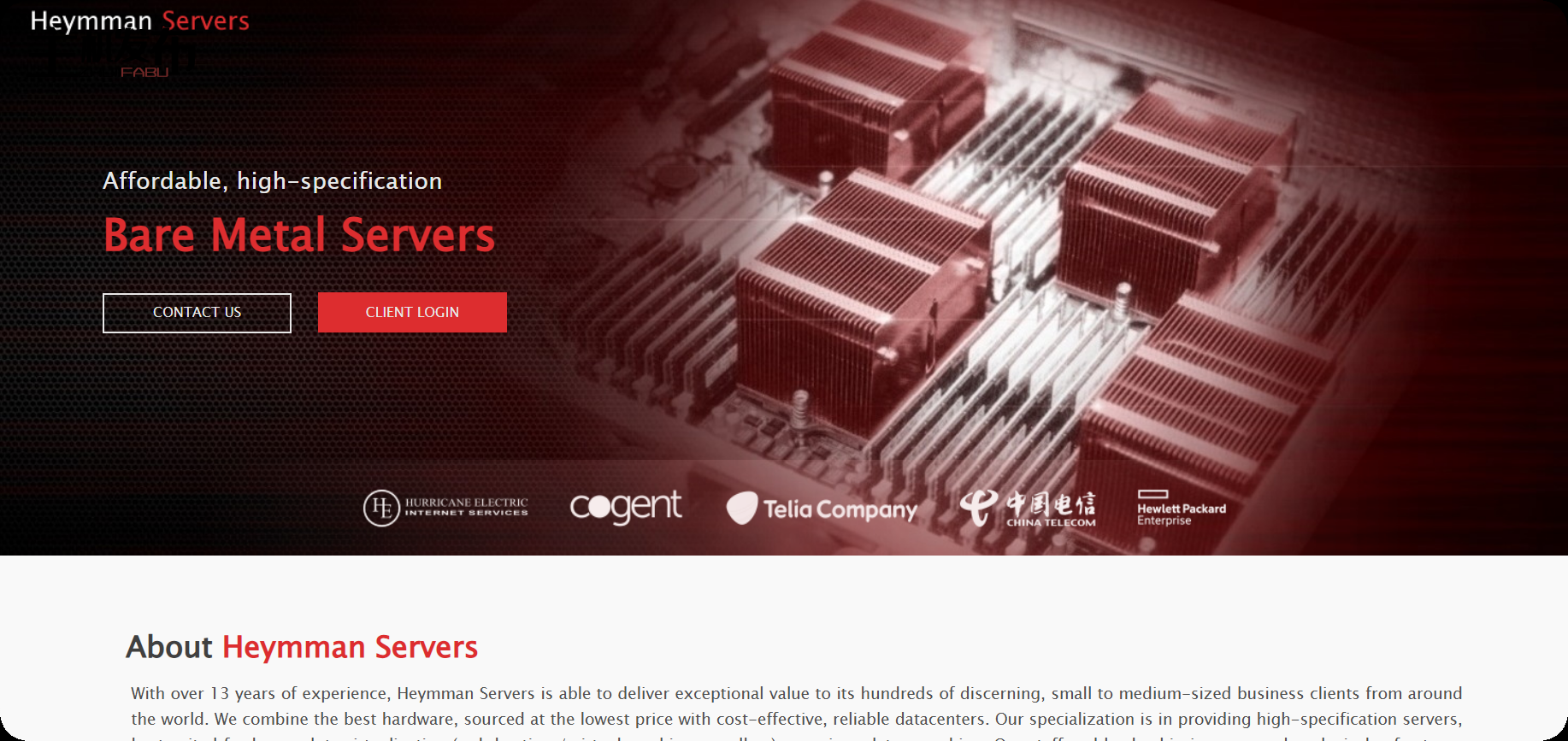 ✨ Heymman 服务器 • 34 美元 dedi • 8 核 • 64GB RAM • 1.88TB NVMe