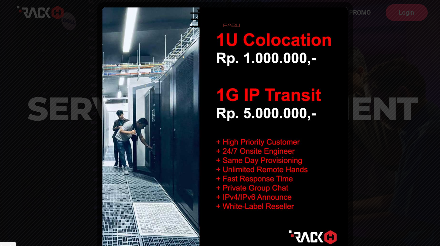 专用服务器新加坡和印度尼西亚数据中心 39.5 美元 - RACKH