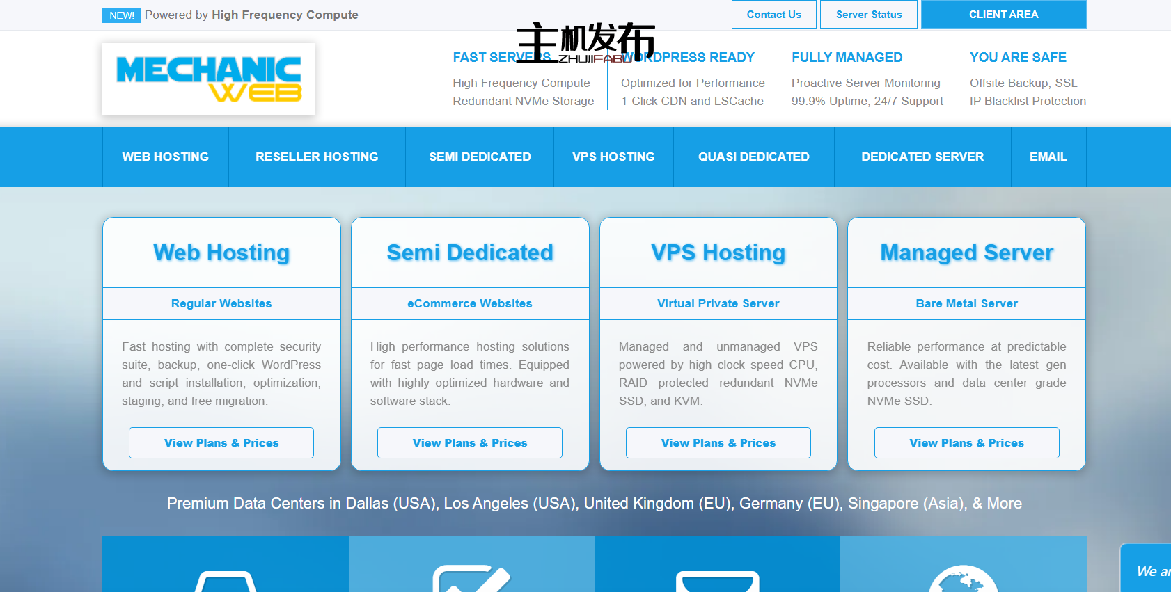 *MechanicWeb：美国/欧洲/英国/亚太地区 - Ryzen 9950X托管和非托管 - PCIE 5.0 NVMe |10 Gbps