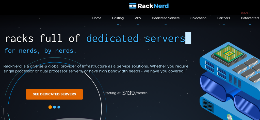 热卖!RackNerd 的专用服务器促销!SSD、NVMe 和 HIGH STORGAGE DEDIS 59 美元/月起